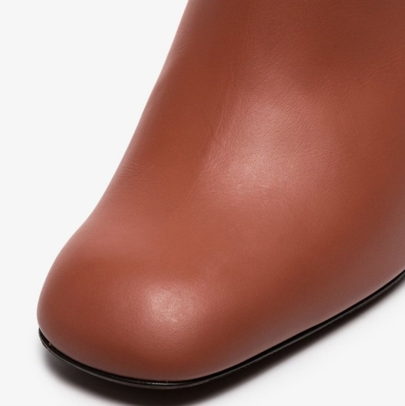 NEOU Stan clowesia 80 leather ankle boots Brown Woman's Size 40 1/2 Heeled Boots - Picture 4 of 16